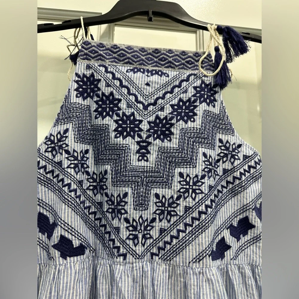 THML Blue Patterned Women’s Dress - Size Small - Picture 2 of 6